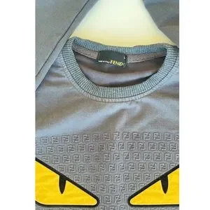 Fendi | Tops | Fendi Bag Bugs Eyes Sweatshirt L | Poshmark